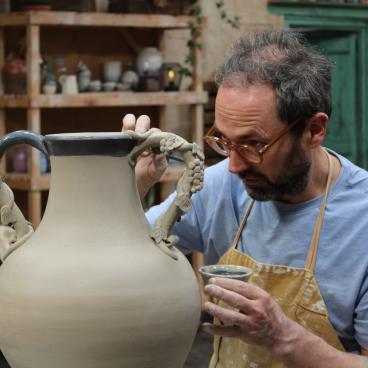 Ceramicist, Steve Brown on carving in character, the importance of self belief, and The Great Pottery Throw Down.