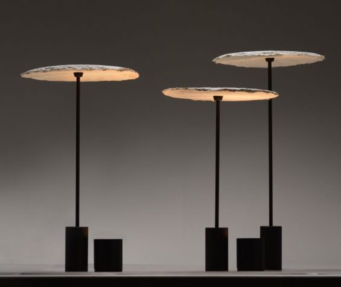 BIOHM - Mycelium lamps designed by Nir Meiri.