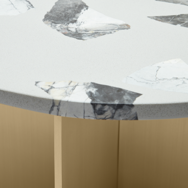 MA - TABLE OBJET - MARBLE TOP DETAIL