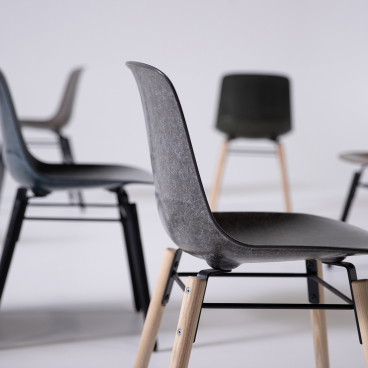 Stylish Solidwool chairs made from sustainable materials, showcasing modern design and durability for eco-friendly furniture.