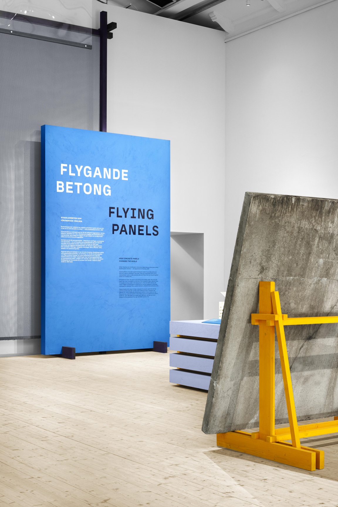 Note Design Studios Flying Panels Credit - ArkDes Exhibition Design Note Design Studio