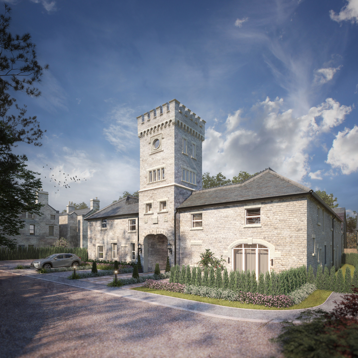 CGI of the North Lodge at The Retreat, Parbold