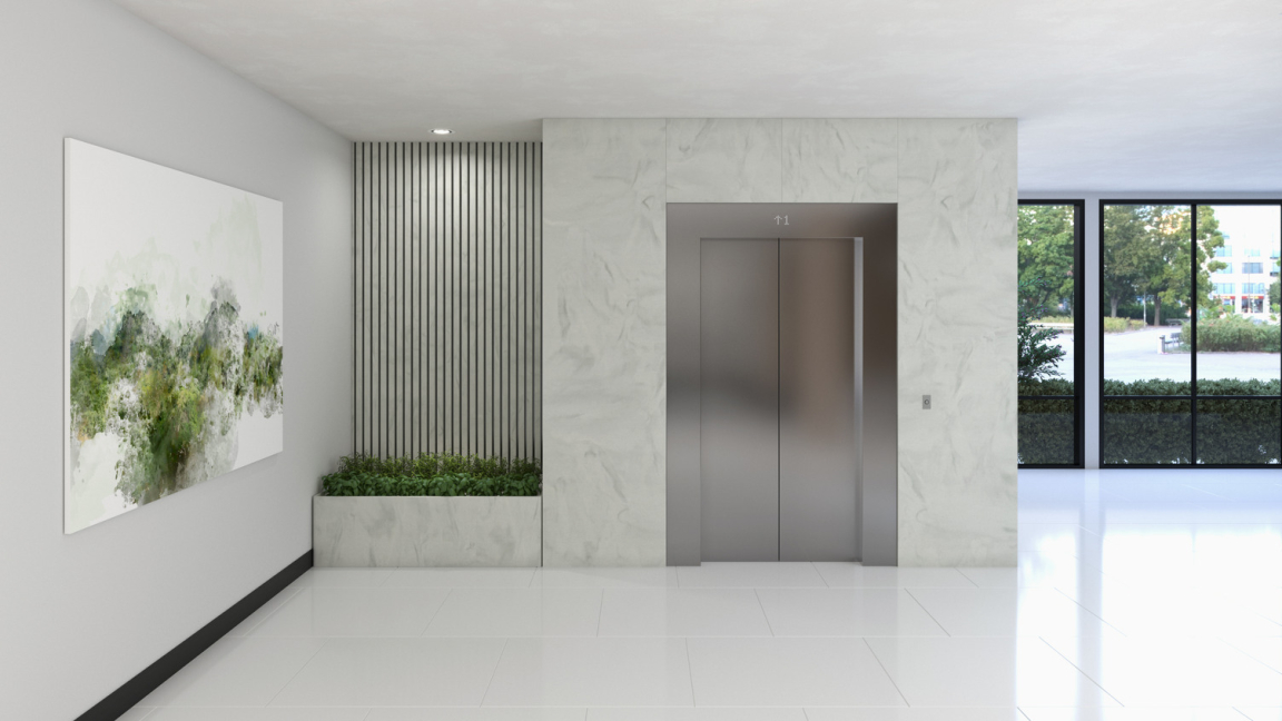 Corian® Artista Sage Hotel Elevator