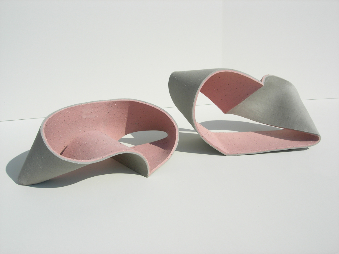 Reclining Forms in Shagaraki Stoneware