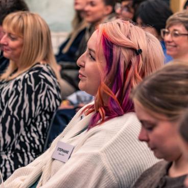 People in audience at a seminar