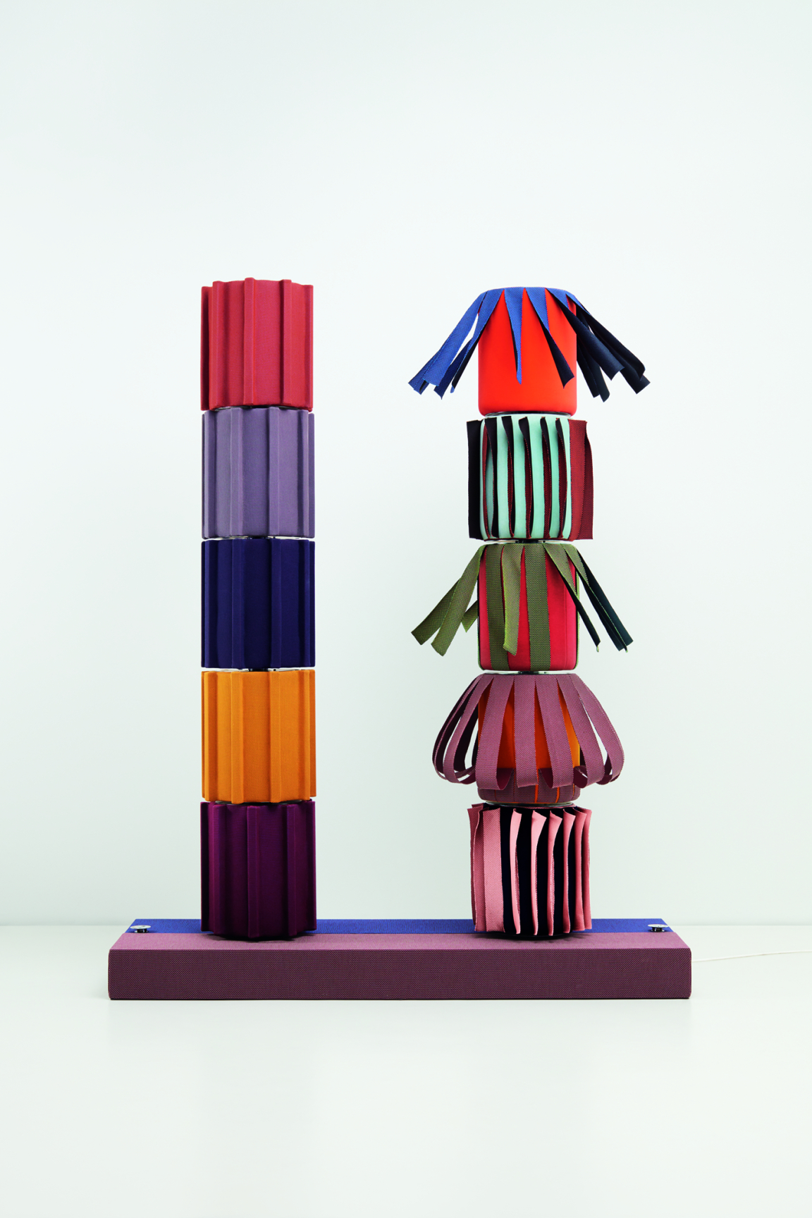 Knit Project - Objects of Common Interest Doric Columns Kinetic Object 2020 Copyright Luke Evans