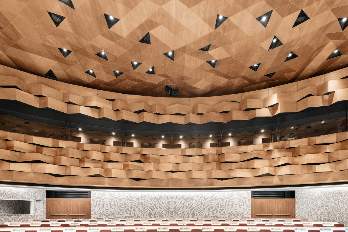 WOOD-SKIN - United Nations Palace in Geneva - Image credit - DSL Studio