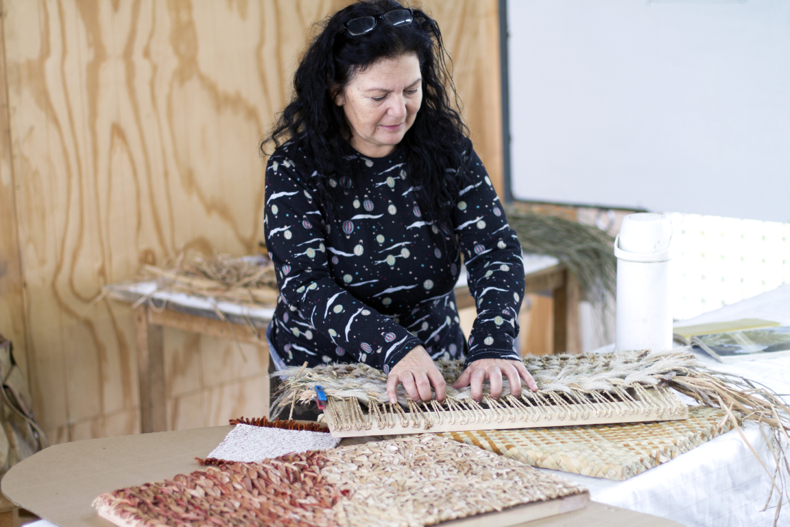 Uruguayan artisian Graciella Miller from Pan de Azúcar, Maldonado