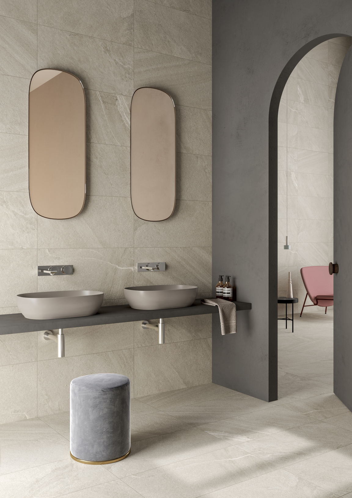 VitrA launches striking new colour schemes and textured tile collections at Cersaie 2018