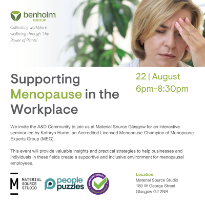 Supporting menopause in the workplace with Benholm