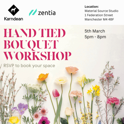 Hand tied bouquet workshop 