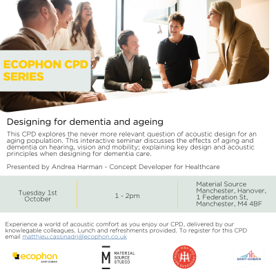 Ecophon CPD: Designing for dementia and ageing