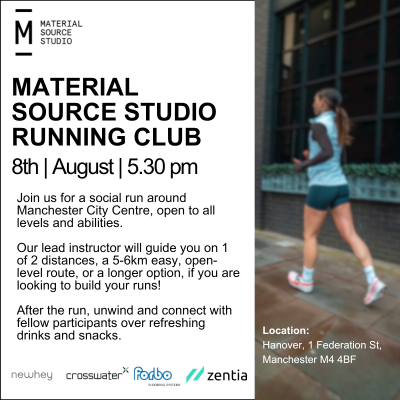 Material Source Studio Running Club - August meet up